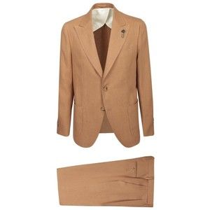 Lardini Brown Suit With Notch Lapels - NWT